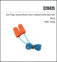 E2042L Ear Plug. Polyurethane Foam